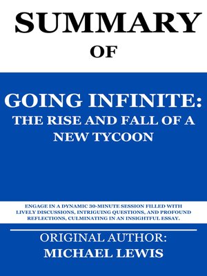 cover image of Summary and Study Guide to Going Infinite by Michael Lewis